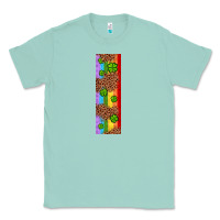 Seafoam St. Patrick's Day Western Shamrock Leopard Rainbow Classic Tee - Artiststas