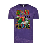 Cloud Purple Rex The Halls Vintage Tee - FaDigitalArtStudio