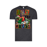 Vintage Black Rex The Halls Vintage Tee - FaDigitalArtStudio