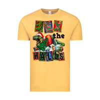 Vintage Mustard Rex The Halls Vintage Tee - FaDigitalArtStudio