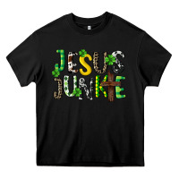 Black Jesus junkie St. Patrick's Heavy Core Tee - CowGirlArtShop