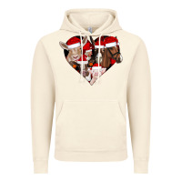 Vintage Artic farm animals christmas Vintage Hoodie - CowhideDigitalArt