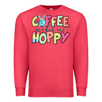 Cardinal coffee makes me hoppy easter Premium Sweatshirt - Jasminsmagicworld