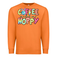 Carrot coffee makes me hoppy easter Premium Sweatshirt - Jasminsmagicworld