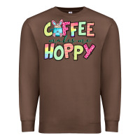 Chestnut coffee makes me hoppy easter Premium Sweatshirt - Jasminsmagicworld