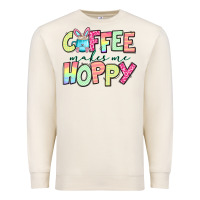 Sandshell coffee makes me hoppy easter Premium Sweatshirt - Jasminsmagicworld