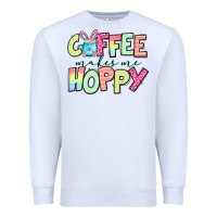 White coffee makes me hoppy easter Premium Sweatshirt - Jasminsmagicworld