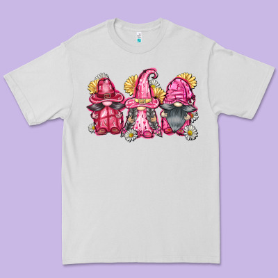 Breast Cancer Gnomes Premium Tee Designed By Fadigitalartstudio