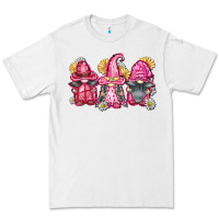 White breast cancer gnomes Premium Tee - FaDigitalArtStudio