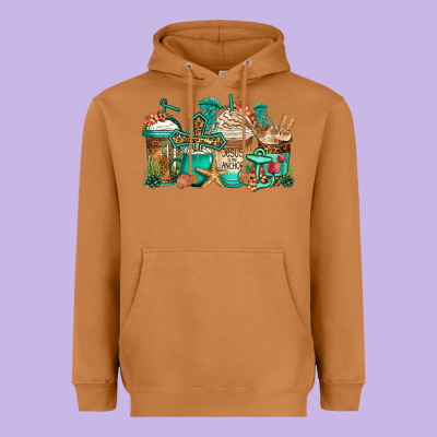 Jesus Is My Anchor Coffee Cups Heavyweight Hoodie Designed By Jasminsmagicworld