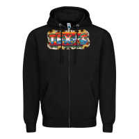 Black Texas Zipper Hoodie - JahusDesignShop