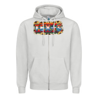 Dove Grey Texas Zipper Hoodie - JahusDesignShop