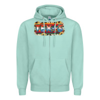 Seafoam Texas Zipper Hoodie - JahusDesignShop