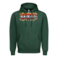 Sports Green Texas Zipper Hoodie - JahusDesignShop