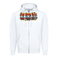 White Texas Zipper Hoodie - JahusDesignShop