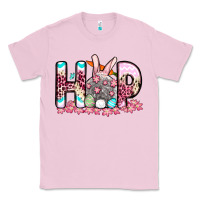 Bubblegum Pink Easter Day Hop bunny Classic Tee - OliviaCreatesArt