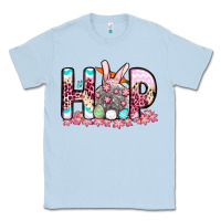 Dusty Blue Easter Day Hop bunny Classic Tee - OliviaCreatesArt