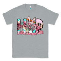 Heather Grey Easter Day Hop bunny Classic Tee - OliviaCreatesArt