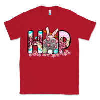 Red Easter Day Hop bunny Classic Tee - OliviaCreatesArt