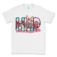 White Easter Day Hop bunny Classic Tee - OliviaCreatesArt
