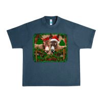 Midnight Navy christmas donkeys Urban Heavy Tee - Jasminsmagicworld