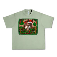 Oil Green christmas donkeys Urban Heavy Tee - Jasminsmagicworld