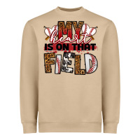 Mushroom my heart is on that field baseball Heavyweight Sweatshirt - RanaPortraitStore