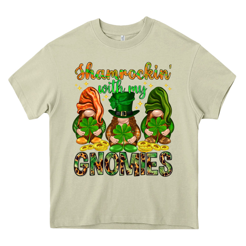 Shamrockin' With My Gnomies St. Patricks Day Heavy Core Tee by HowdyJamesFarm | Teevron
