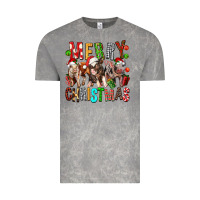 Cloud Rock Merry christmas pigs Vintage Tee - FaDigitalArtStudio