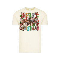 Vintage Arctic Merry christmas pigs Vintage Tee - FaDigitalArtStudio