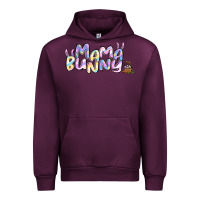 Mauve Wine easter mama bunny Urban Hoodie - Jasminsmagicworld