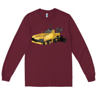 Burgundy Asphalt Paver Long Sleeve Tee - LillyAllenDesigns