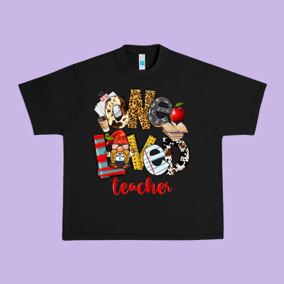 One Loved Teacher Urban Heavy Tee Designed By Fadigitalartstudio