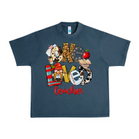 Midnight Navy One Loved Teacher Urban Heavy Tee - FaDigitalArtStudio