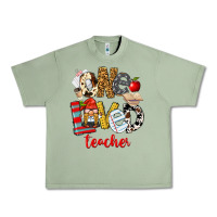 Oil Green One Loved Teacher Urban Heavy Tee - FaDigitalArtStudio