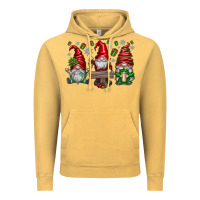 Vintage Mustard christmas gnomes celebration Vintage Hoodie - CowhideDigitalArt