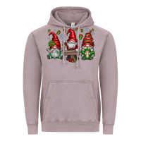 Vintage Zinc christmas gnomes celebration Vintage Hoodie - CowhideDigitalArt