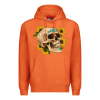 Carrot skull flowers and gemstone Premium Hoodie - Artiststas