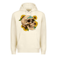 Sandshell skull flowers and gemstone Premium Hoodie - Artiststas