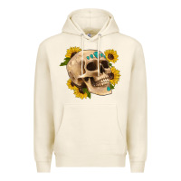 Tofu skull flowers and gemstone Premium Hoodie - Artiststas