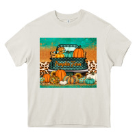 Cream pumpkin farm truck tumbler Heavy Core Tee - Jasminsmagicworld