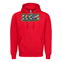 Red Texas Zipper Hoodie - JahusDesignShop