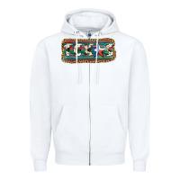 White Texas Zipper Hoodie - JahusDesignShop