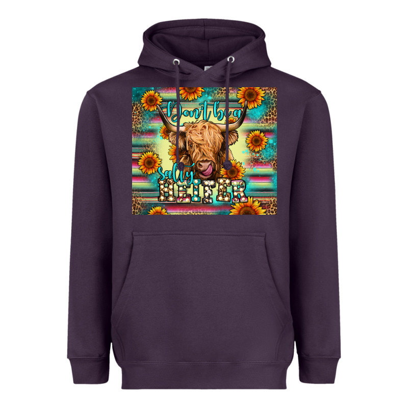 Don't Be A Salty Heifer Heavyweight Hoodie by Jasminsmagicworld | Teevron