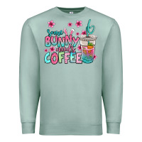Seafoam some bunny needs coffee easter Premium Sweatshirt - Jasminsmagicworld