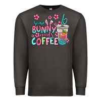Smoke some bunny needs coffee easter Premium Sweatshirt - Jasminsmagicworld