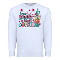 White some bunny needs coffee easter Premium Sweatshirt - Jasminsmagicworld
