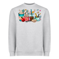 Heather Grey teacher coffee cups Heavyweight Sweatshirt - RanaPortraitStore