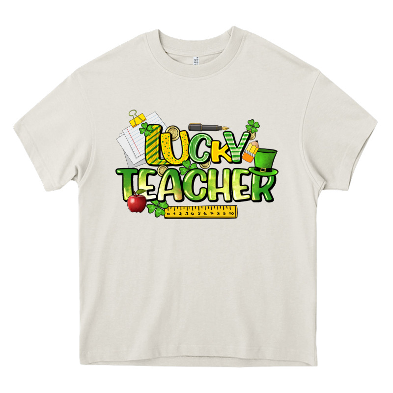 Lucky Teacher St. Patrick's Day Heavy Core Tee by HowdyJamesFarm | Teevron
