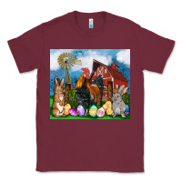 Burgundy Farm animals 20oz Classic Tee - OliviaCreatesArt